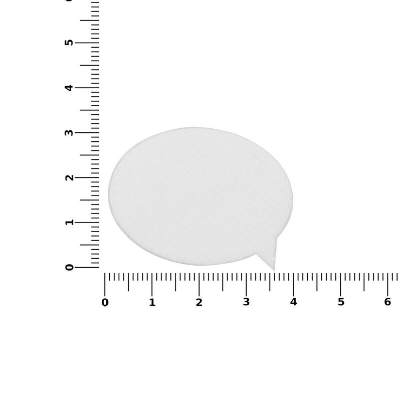 Наклейка тканевая Lunga Bubble, M, белая арт.17902.60