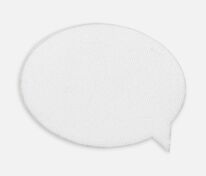 Наклейка тканевая Lunga Bubble, M, белая арт.17902.60