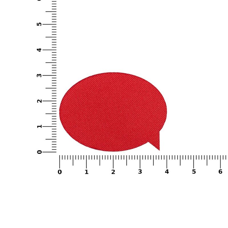 Наклейка тканевая Lunga Bubble, M, красная арт.17902.50