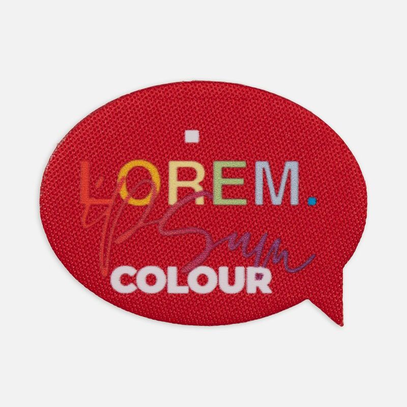 Наклейка тканевая Lunga Bubble, M, красная арт.17902.50