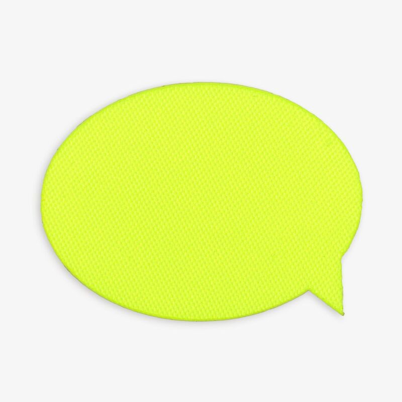 Наклейка тканевая Lunga Bubble, M, желтый неон арт.17902.89