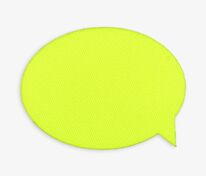 Наклейка тканевая Lunga Bubble, M, желтый неон арт.17902.89