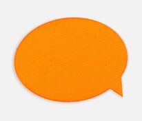 Наклейка тканевая Lunga Bubble, M, оранжевый неон арт.17902.22