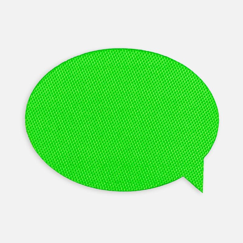 Наклейка тканевая Lunga Bubble, M, зеленый неон арт.17902.94