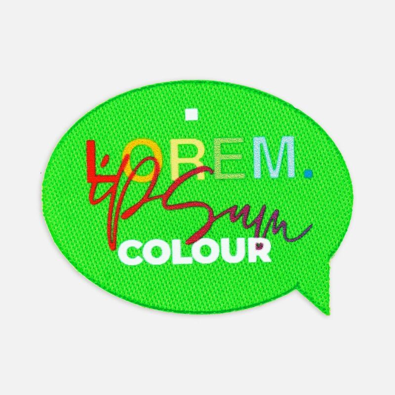 Наклейка тканевая Lunga Bubble, M, зеленый неон арт.17902.94