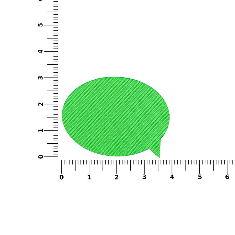 Наклейка тканевая Lunga Bubble, M, зеленый неон арт.17902.94