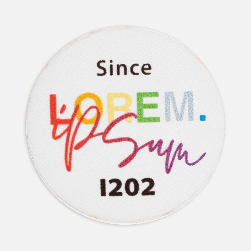 Наклейка тканевая Lunga Round, M, белая арт.17901.60