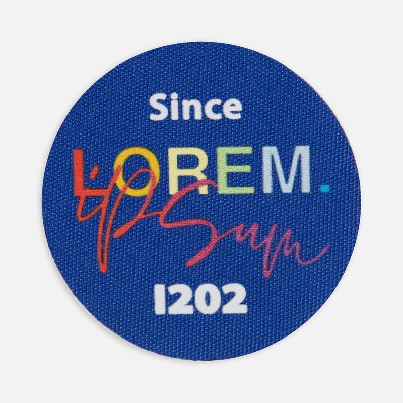 Наклейка тканевая Lunga Round, M, синяя арт.17901.44