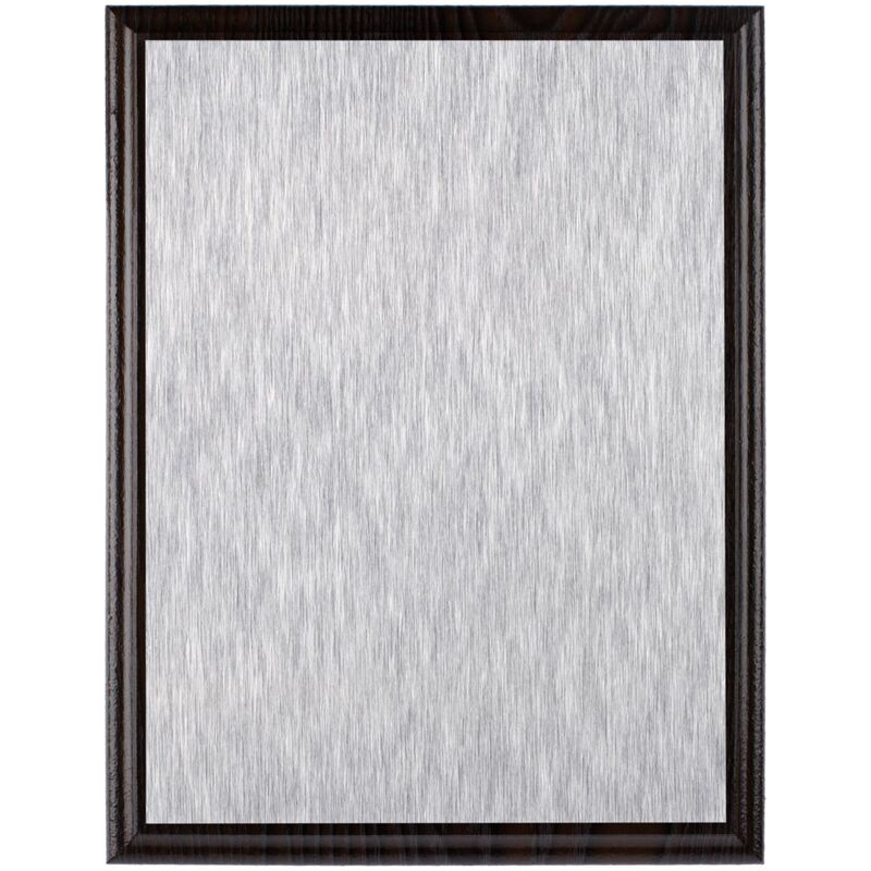 Плакетка Plaque, большая, венге с серебристой пластиной арт.15516.02