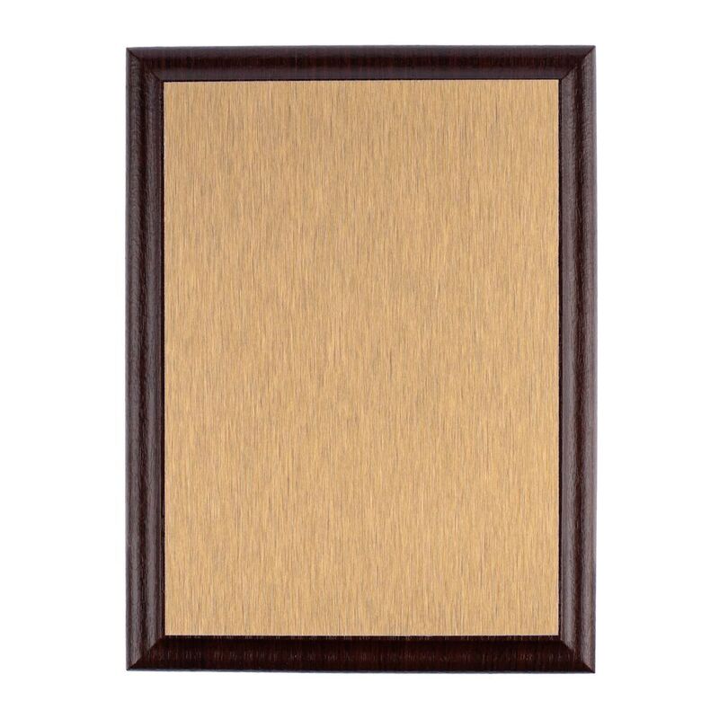 Плакетка Plaque, малая, вишня с золотистой пластиной арт.15517.03