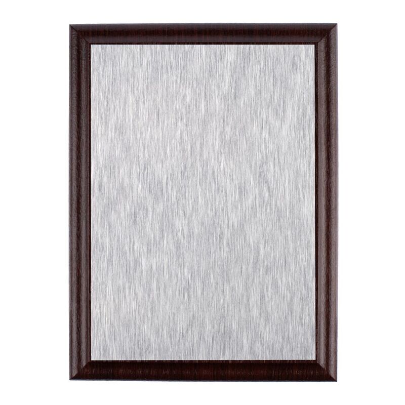 Плакетка Plaque, малая, вишня с серебристой пластиной арт.15517.04