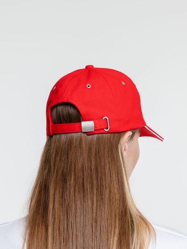 Бейсболка Classic, красная с белым кантом арт.15848.50
