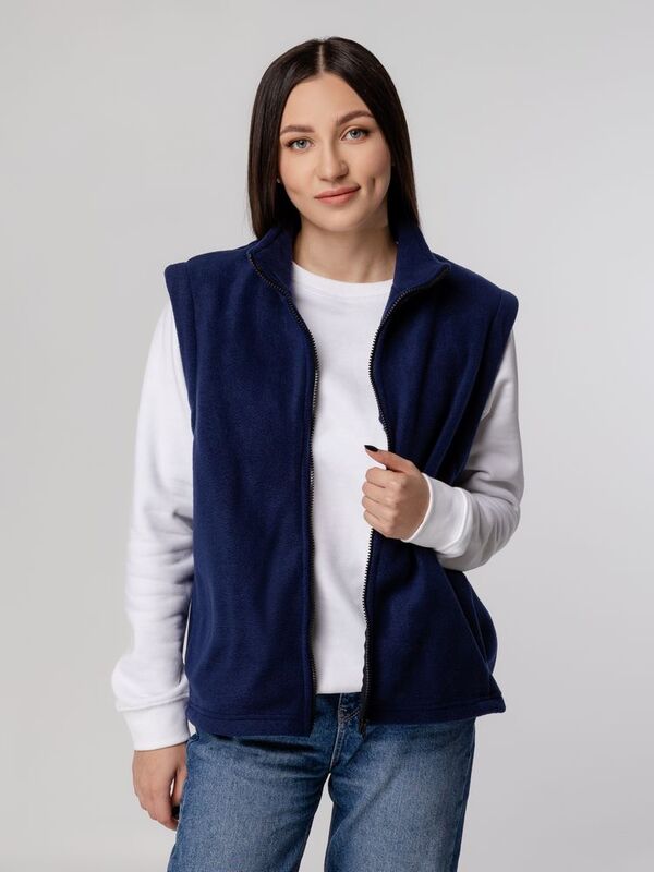 Жилет флисовый Manakin, темно-синий арт.14966.40