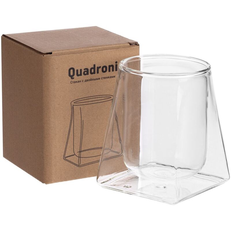 Стакан с двойными стенками Quadroni арт.14675.00