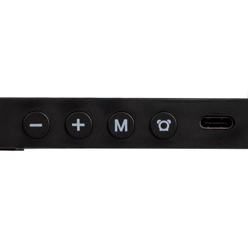 Зарядная станция с часами Clock Nest, черная арт.15609.30