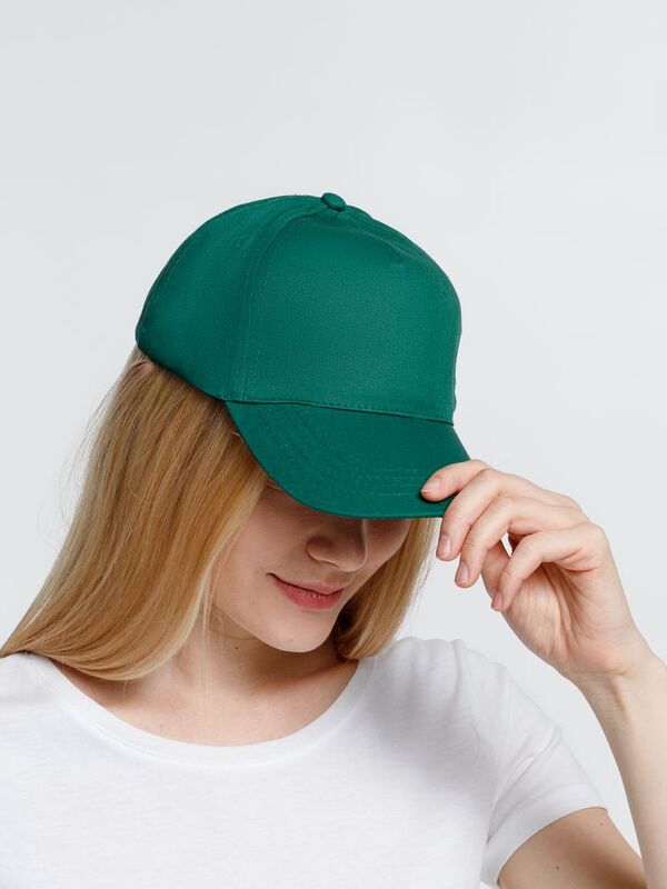 Бейсболка Promo, темно-зеленая арт.15846.91