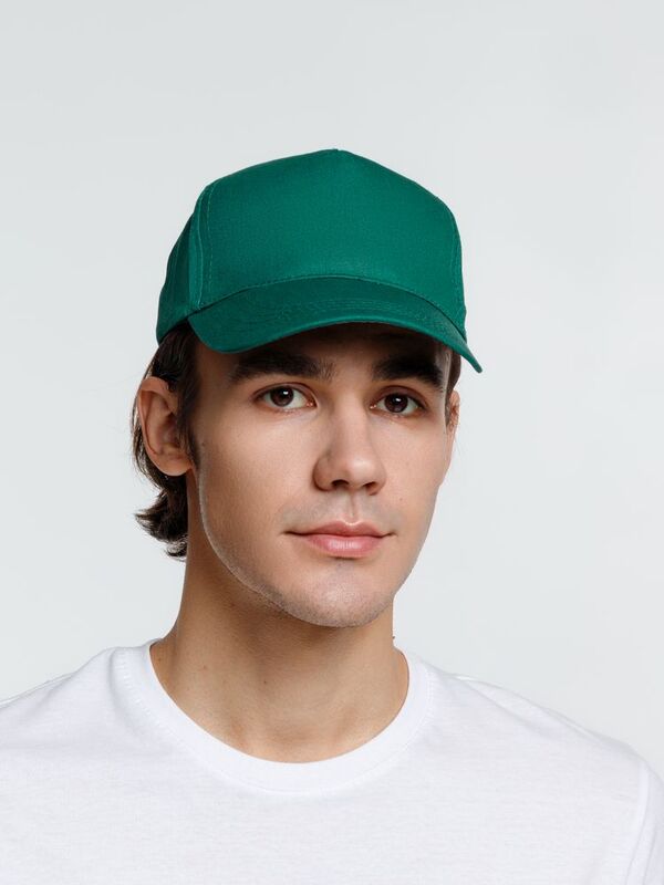 Бейсболка Promo, темно-зеленая арт.15846.91