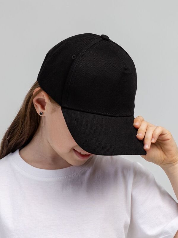 Бейсболка детская Standard Kids, черная арт.16220.30