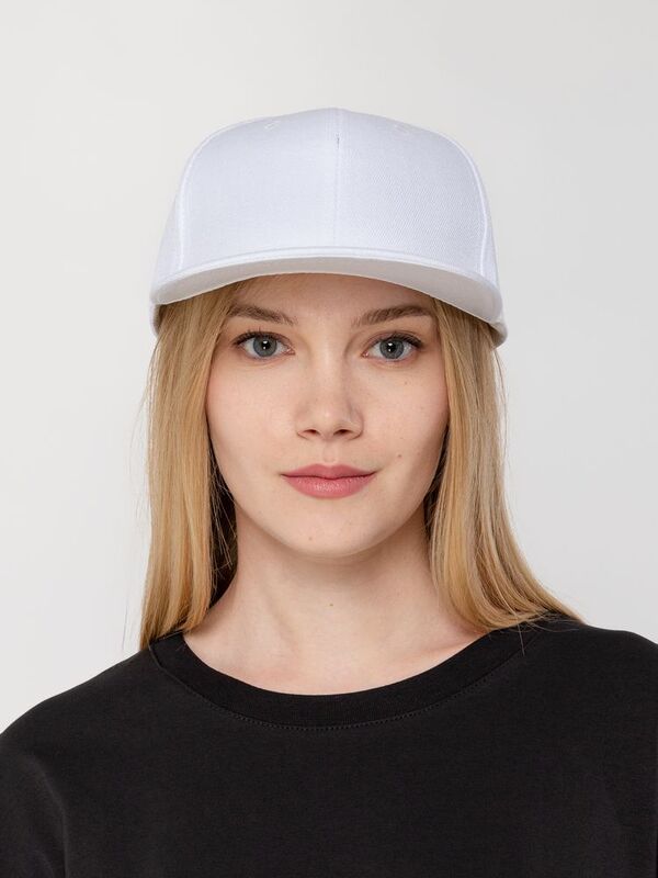 Бейсболка Snapback с прямым козырьком, белая арт.15948.60