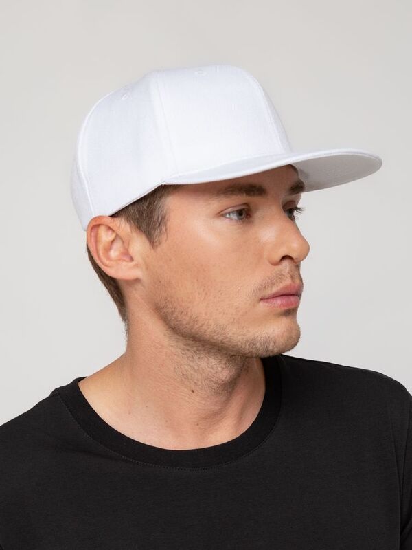 Бейсболка Snapback с прямым козырьком, белая арт.15948.60