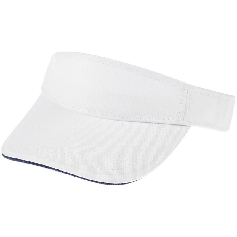 Козырек Active, белый с темно-синим кантом арт.15429.60