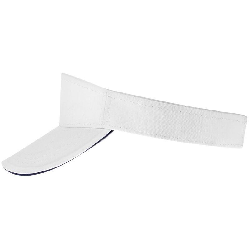 Козырек Active, белый с темно-синим кантом арт.15429.60