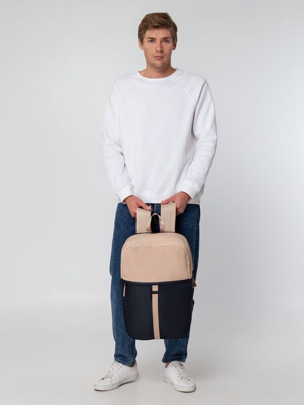 Рюкзак coolStuff, темно-синий с бежевым арт.14752.40