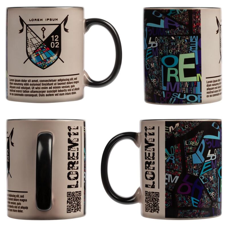 Кружка &laquo;Хамелеон&raquo;, глянцевая, черная арт.15753.30