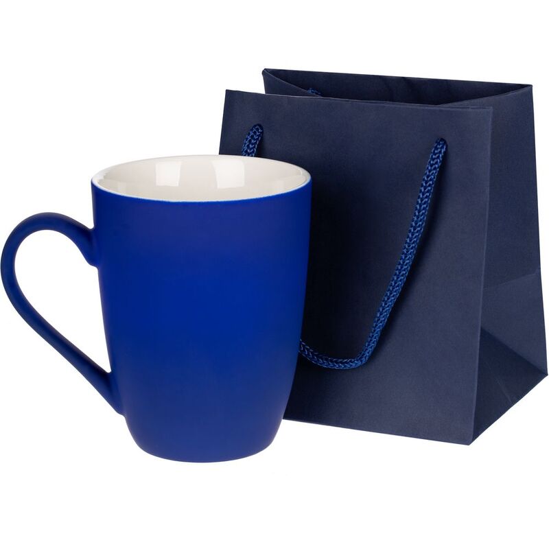 Пакет бумажный под кружку Cupfull, темно-синий арт.75555.44