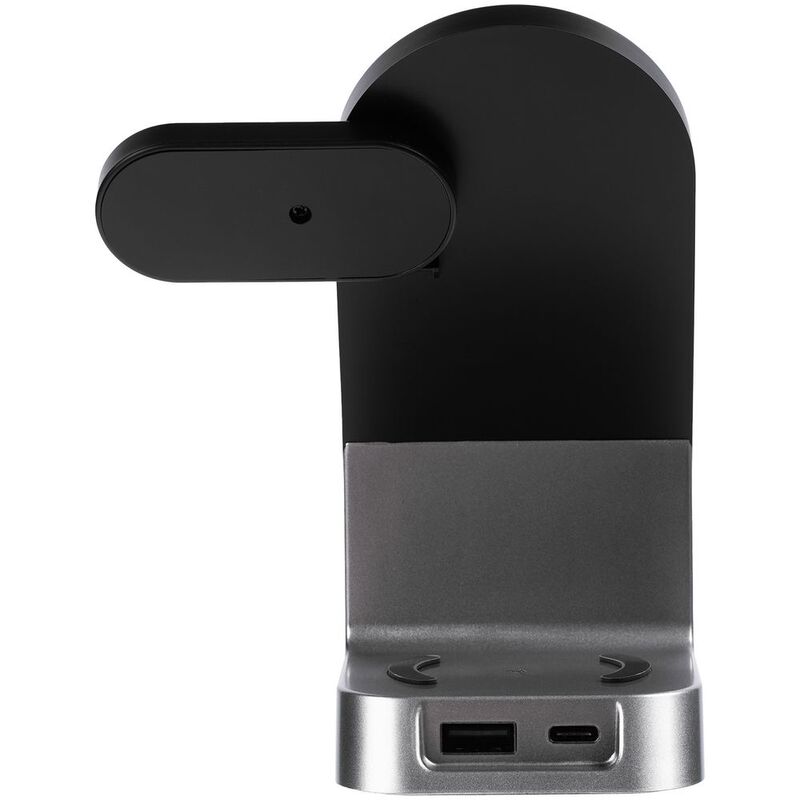 Зарядная станция с часами E-Store для смартфона, часов и наушников, черная арт.14939.30