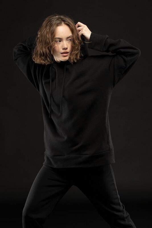 Худи унисекс H2, черное арт.15431.30