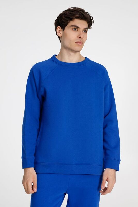 Свитшот унисекс S1, синий арт.15435.40
