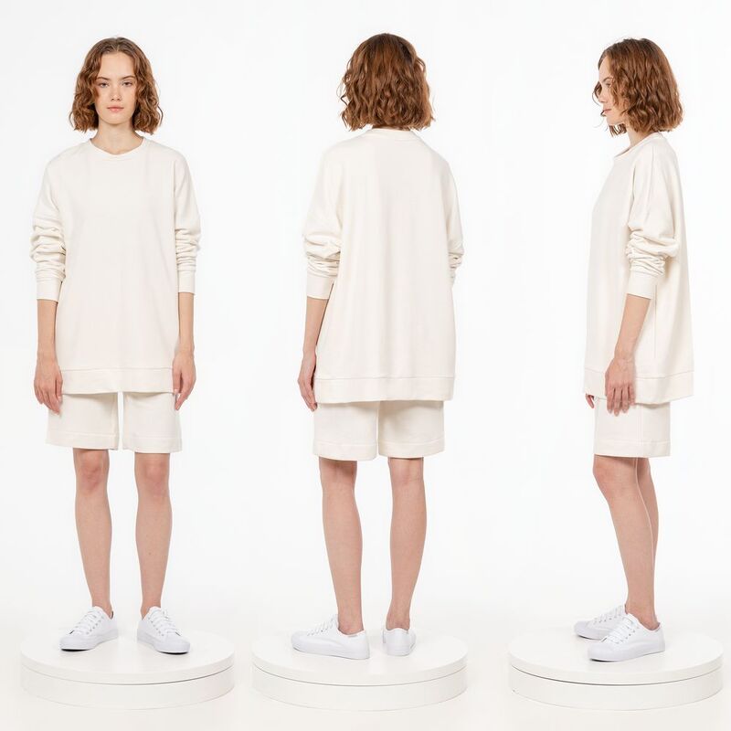 Свитшот унисекс S2, молочно-белый арт.15436.60