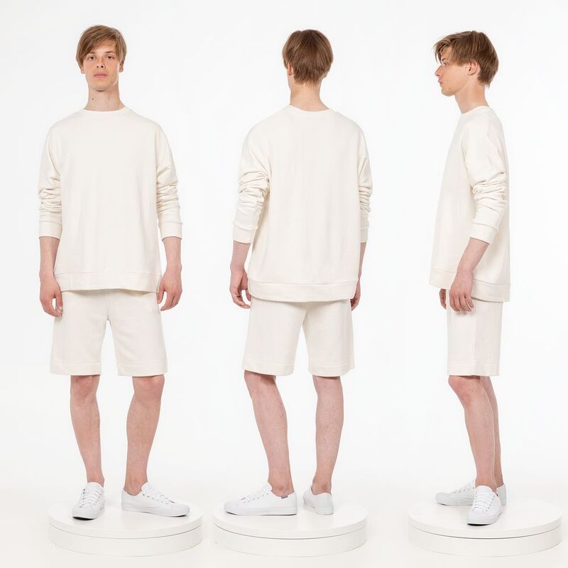 Свитшот унисекс S2, молочно-белый арт.15436.60