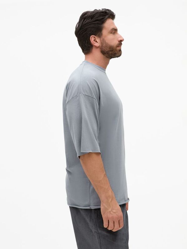 Футболка унисекс оверсайз T1, серая арт.15437.10