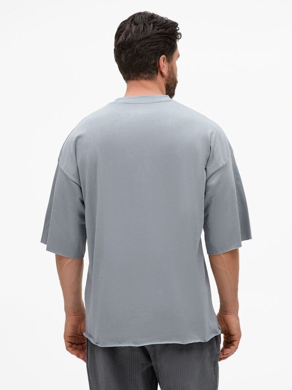 Футболка унисекс оверсайз T1, серая арт.15437.10