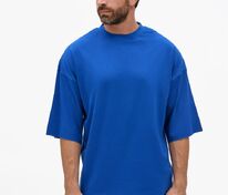 Футболка унисекс оверсайз T1, синяя арт.15437.40