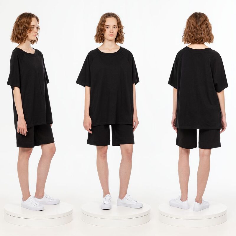 Футболка унисекс оверсайз T2, черная арт.15438.30