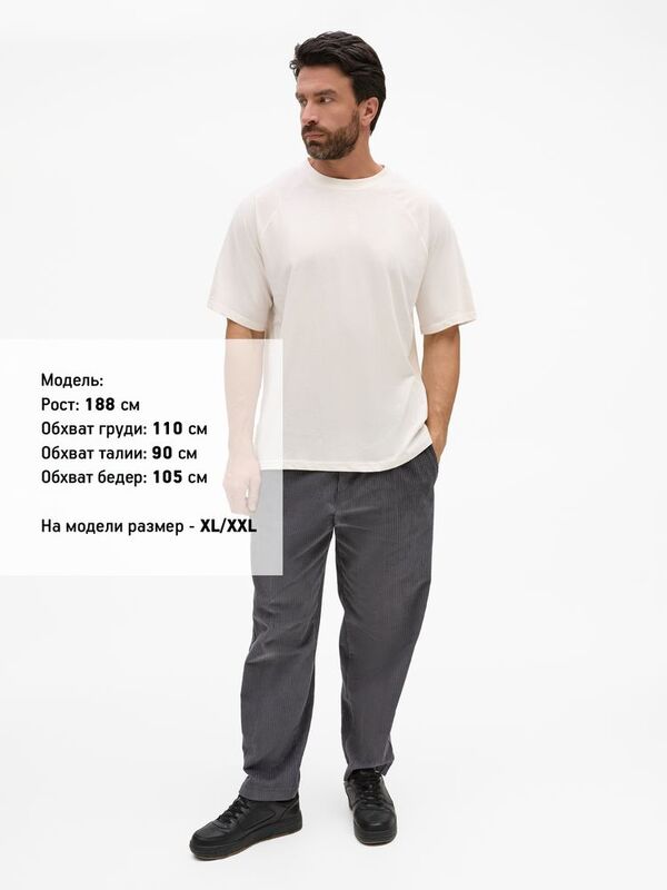 Футболка унисекс оверсайз T2, молочно-белая арт.15438.60