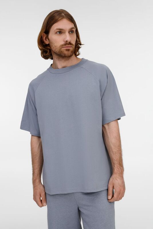 Футболка унисекс оверсайз T2, серая арт.15438.10