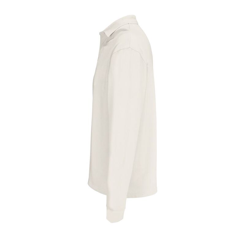 Рубашка поло оверсайз с длинным рукавом Heritage, молочная арт.03990104