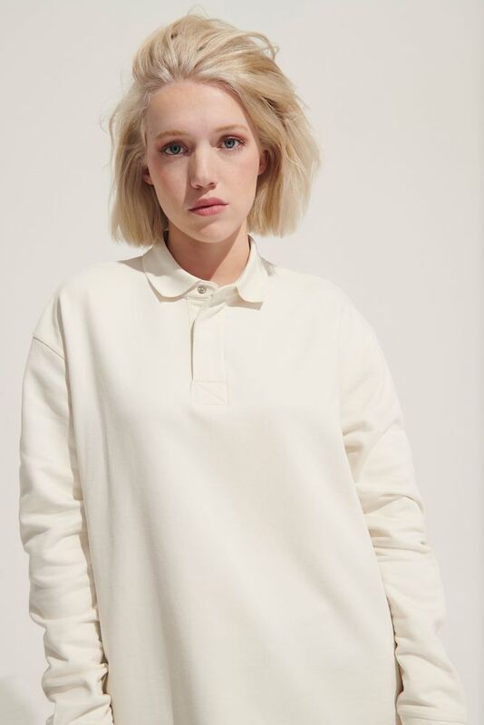 Рубашка поло оверсайз с длинным рукавом Heritage, черная арт.03990312