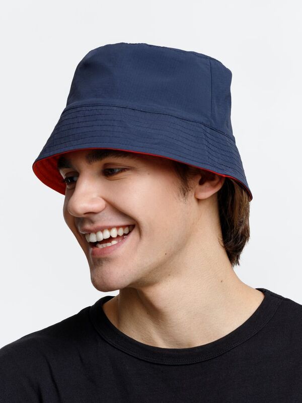 Панама Nylon двусторонняя, темно-синяя с красным арт.03999874
