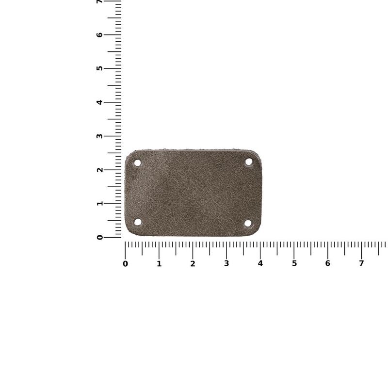 Лейбл кожаный Beta, S, серый арт.13845.10