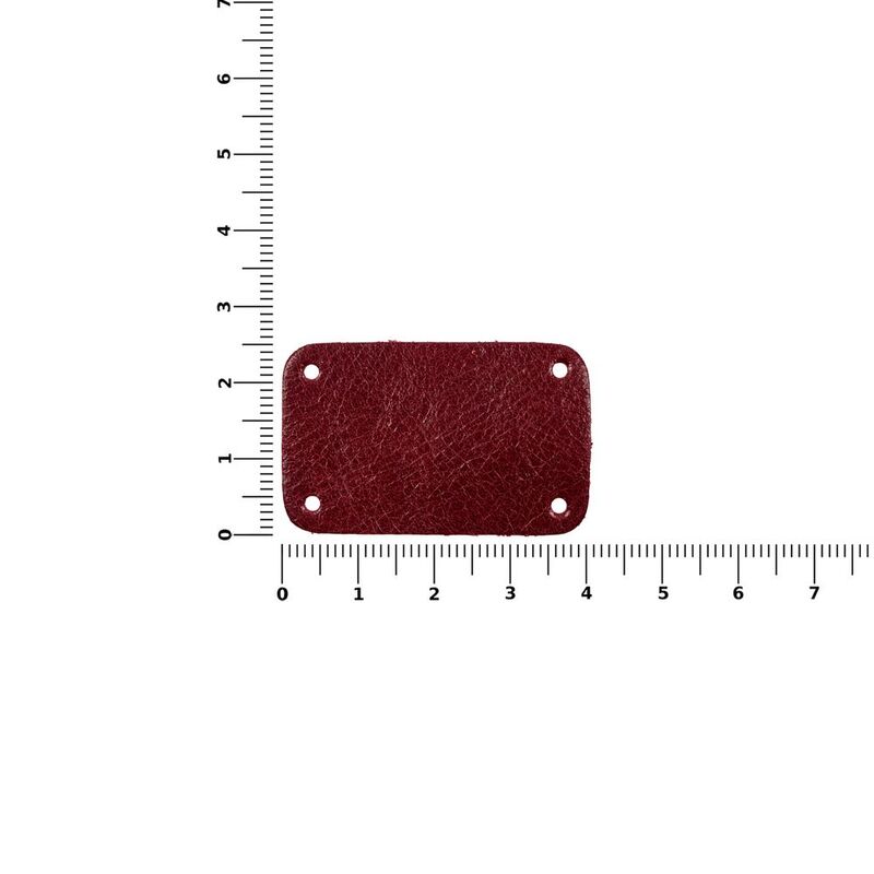 Лейбл кожаный Beta, S, красный арт.13845.50