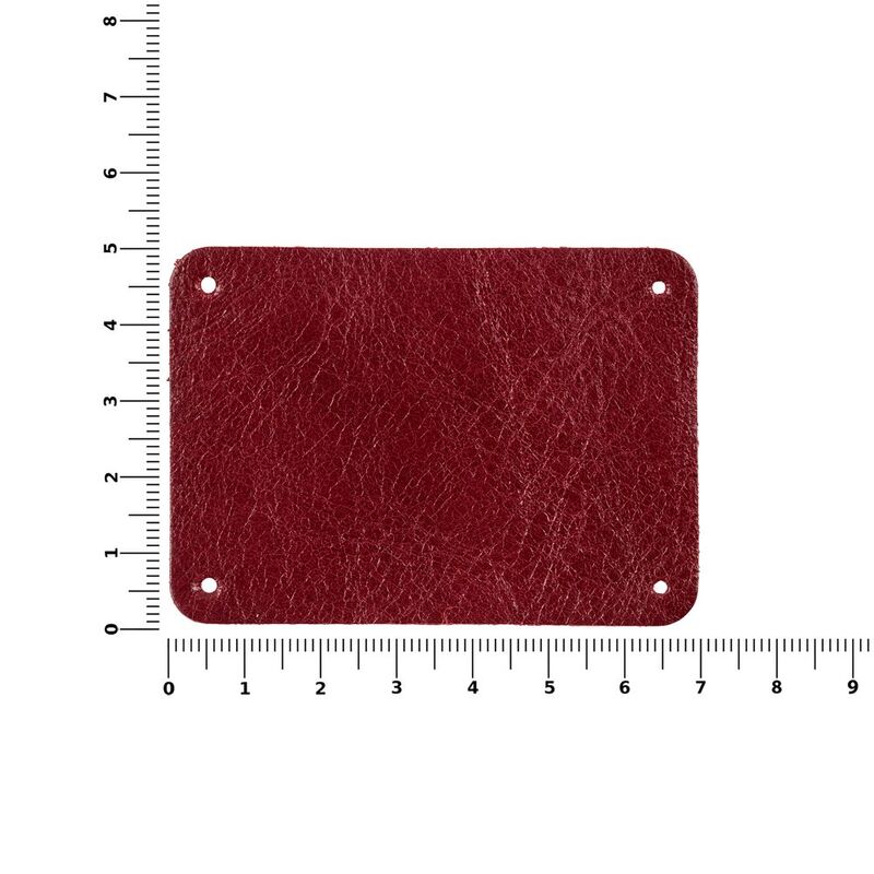 Лейбл кожаный Beta, XL, красный арт.13944.50