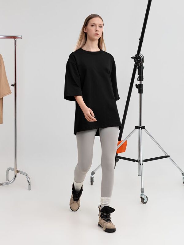 Футболка оверсайз унисекс Kosmos 2.0, черная арт.14610.30