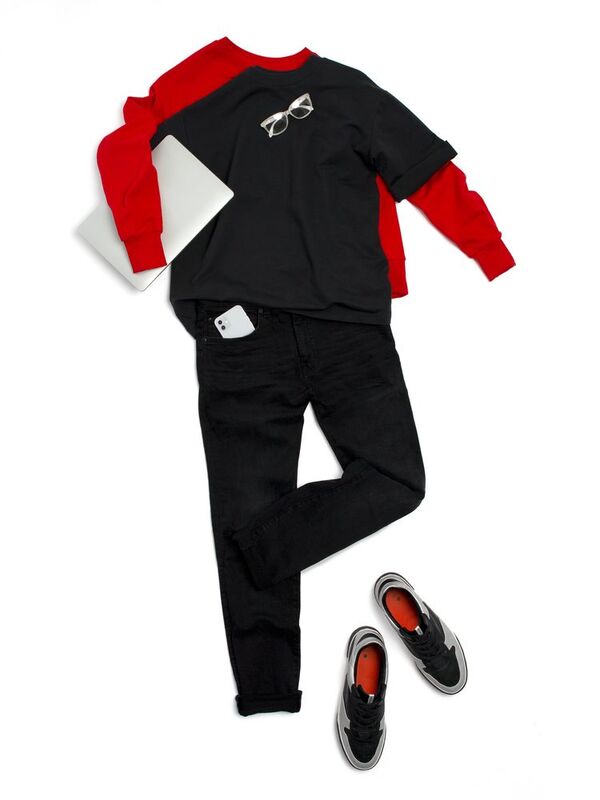 Футболка оверсайз унисекс Kosmos 2.0, черная арт.14610.30