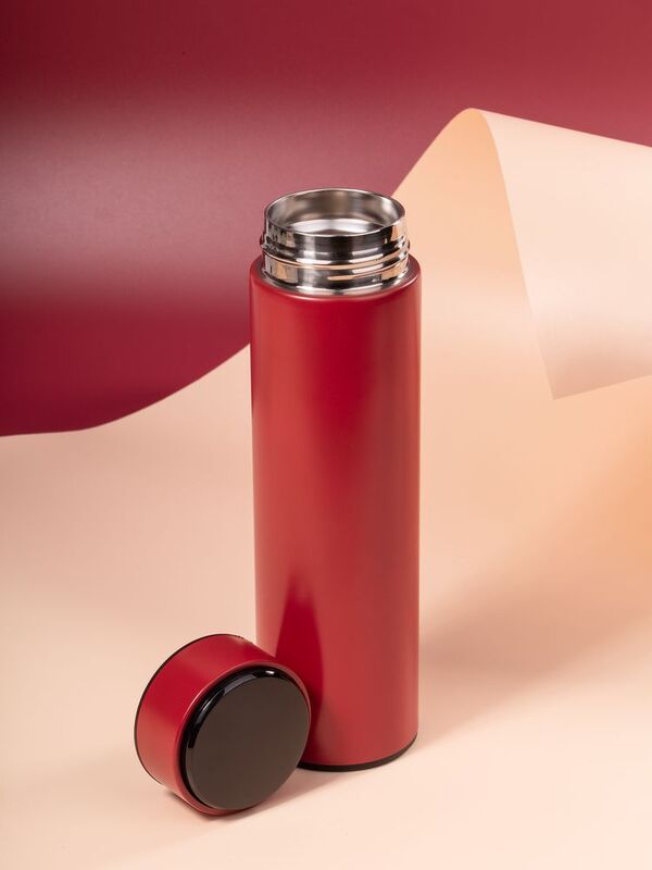 Смарт-бутылка с заменяемой батарейкой Long Therm, красная арт.14314.50