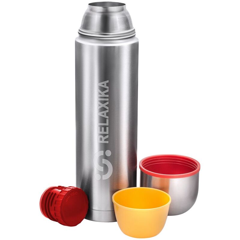 Термос Relaxika Duo 1200 в чехле, стальной арт.15350.10
